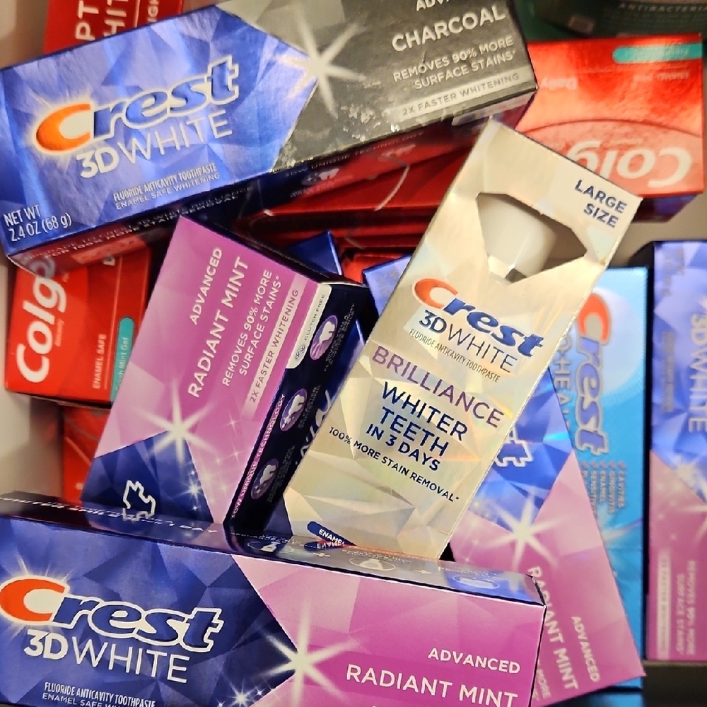7 Packs Toothpaste Mystery Box Crest Colgate Brand New